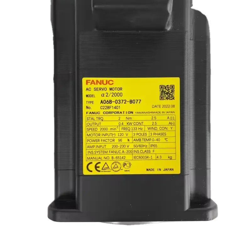 A06B-0372-B077 Fanuc AC 서보모터 12개월 A06B 0372 B077