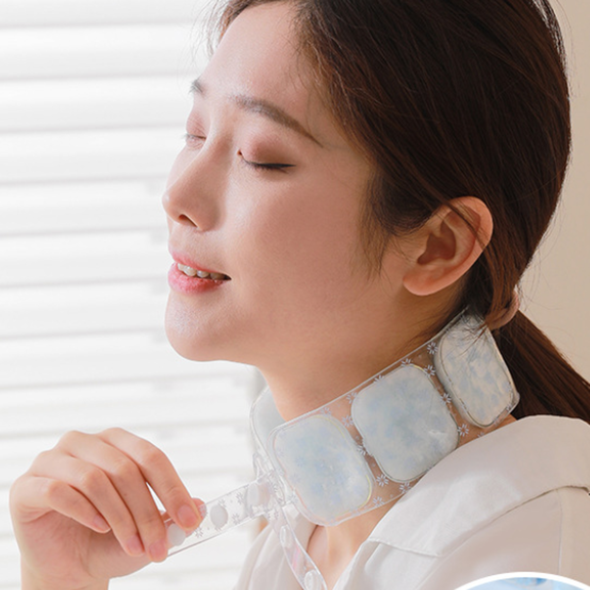 PCM 넥쿨러 아이스 넥링 28도 자동냉각 쿨링 목쿨러 145g