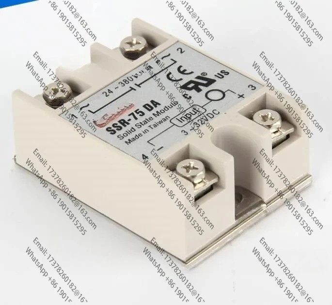 10PCS SSR-75DA FOTEK 75A DC 제어 AC SSR75DA