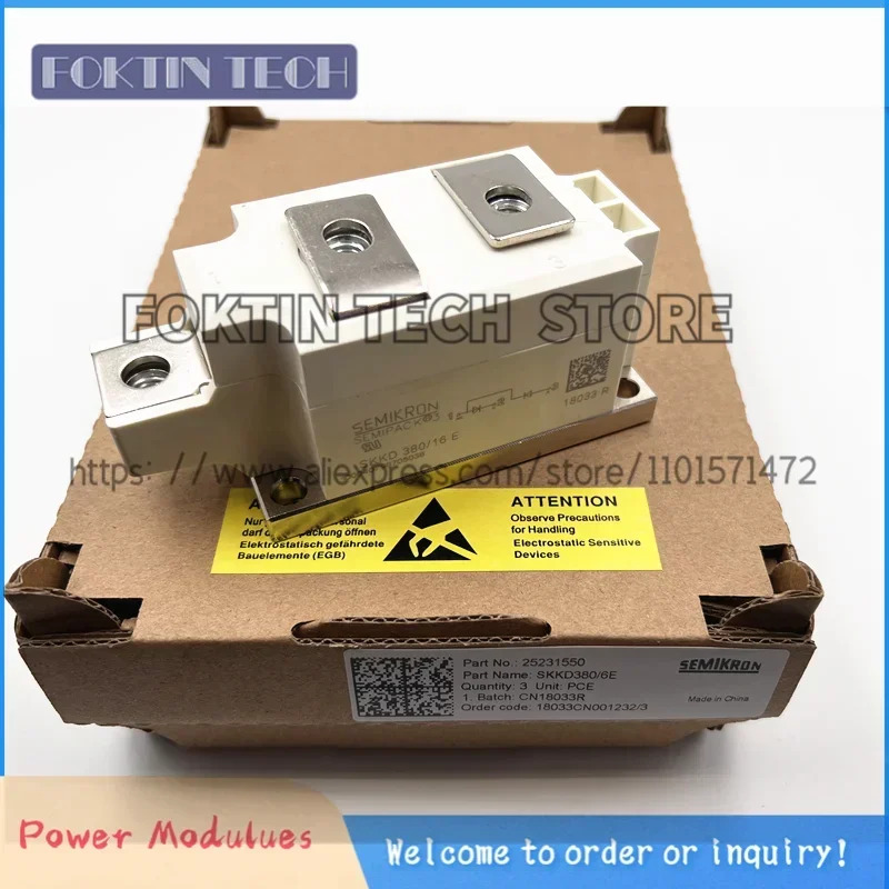 DIOBE 모듈 SKKD380-16 SKKD380/16 IGBT 380A 1600V SKKD 380/16 세미 팩 3 정류기 SKKD38016 SKK D380/16 SK KD38