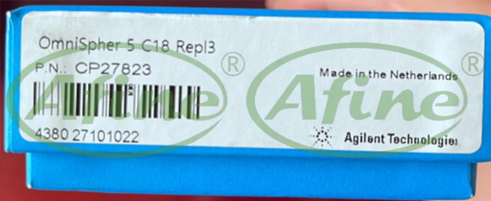 AFINE Agilent Omnispher C18 SS 크롬셉 카트리지 CP27823 3/pk CP27819 교체 1/pk 110 A 25 cm 4.6mm 5 m