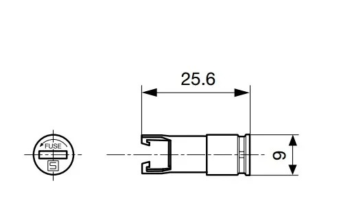 3개 FAC FAU FEU 퓨즈 시트 캡 6.m x 32mm 250V