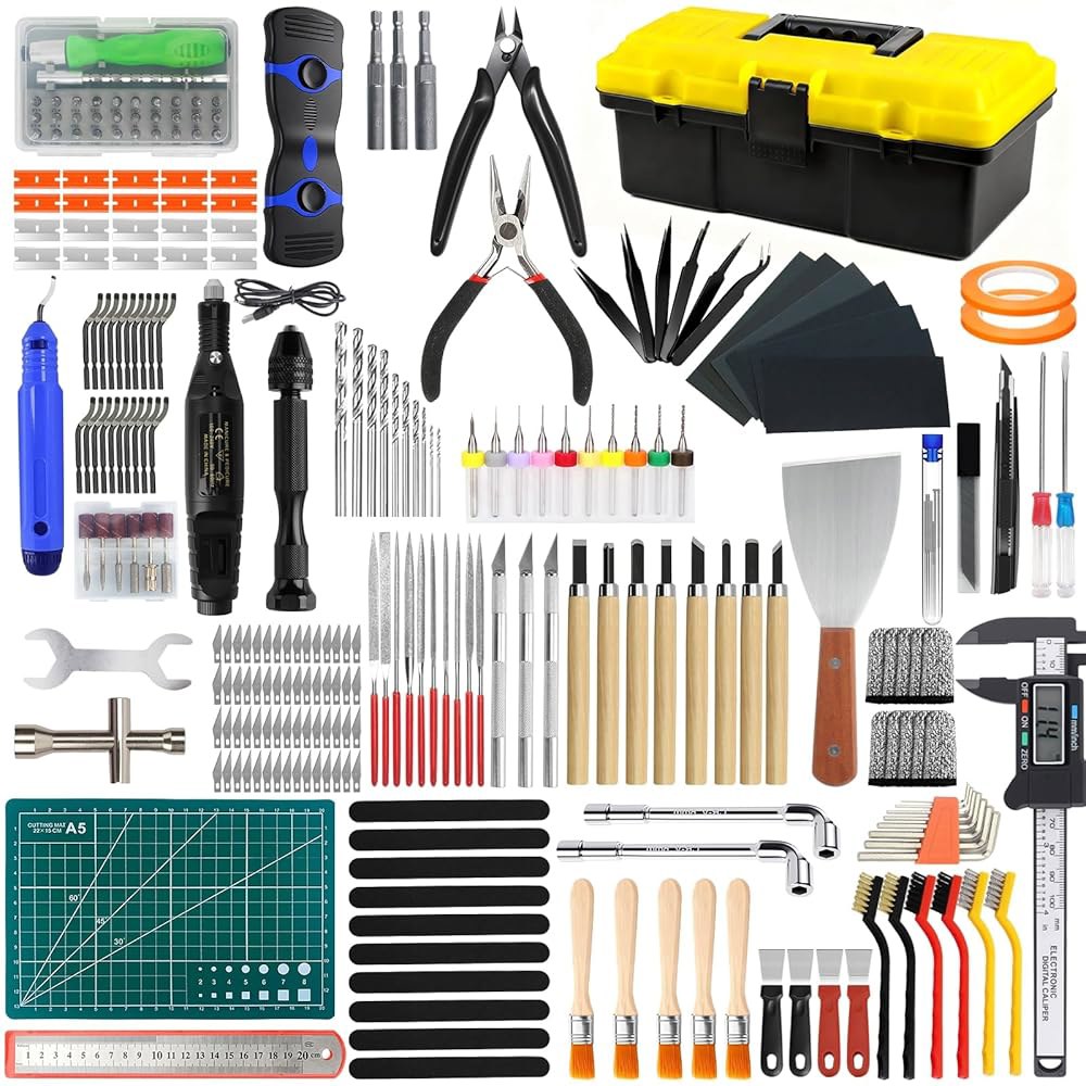 304PCS 3D Printing Accessory Tools with Nozzle for Electric Modeler Tools,Multi-spec Grinder Cleanin - 상품 이미지