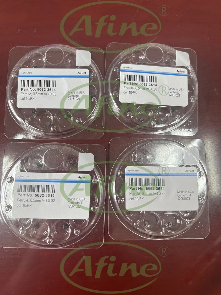 AFINE Agilent 5062-3514 페룰 0.5mm ID 15% 흑연/85% 베펠 0.32mm 럼 10/pk