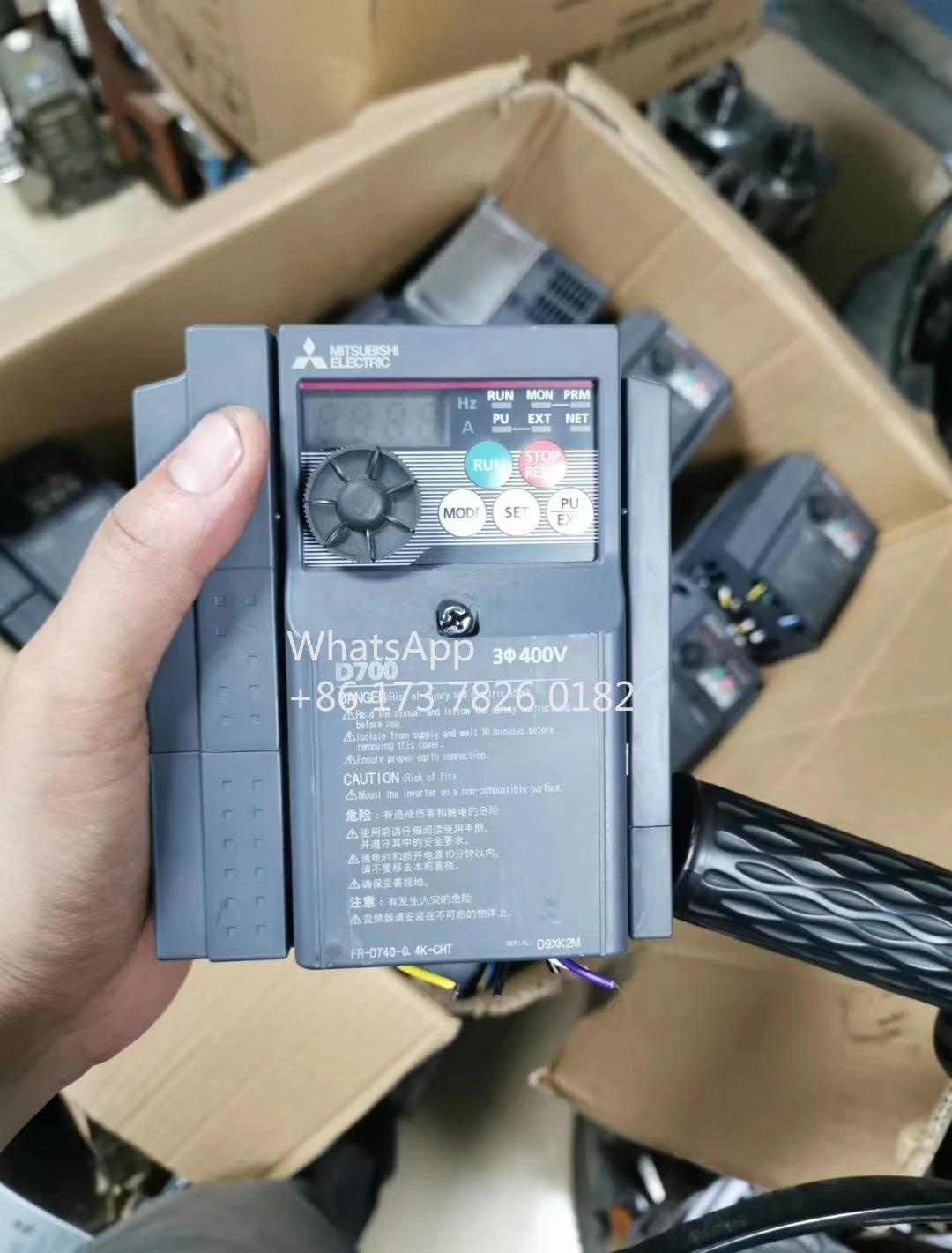 FR-0740-0.4K-CHT 리퍼된 인버터 0.4Kw 380V 리퍼 기능 OK