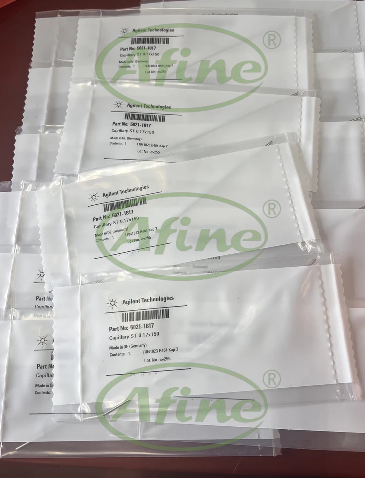 AFINE Agilent 스테인레스 스틸 모세관 튜브 5021-1817 0.17x150mm 연결 없음