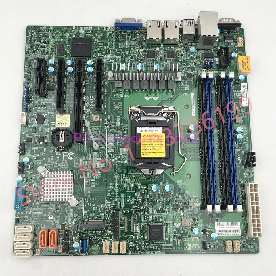 Supermicro 서버 마더보드LGA-1200 지지대 E-2300 프로세서세대 펜티엄 프로세서 X12STL-F