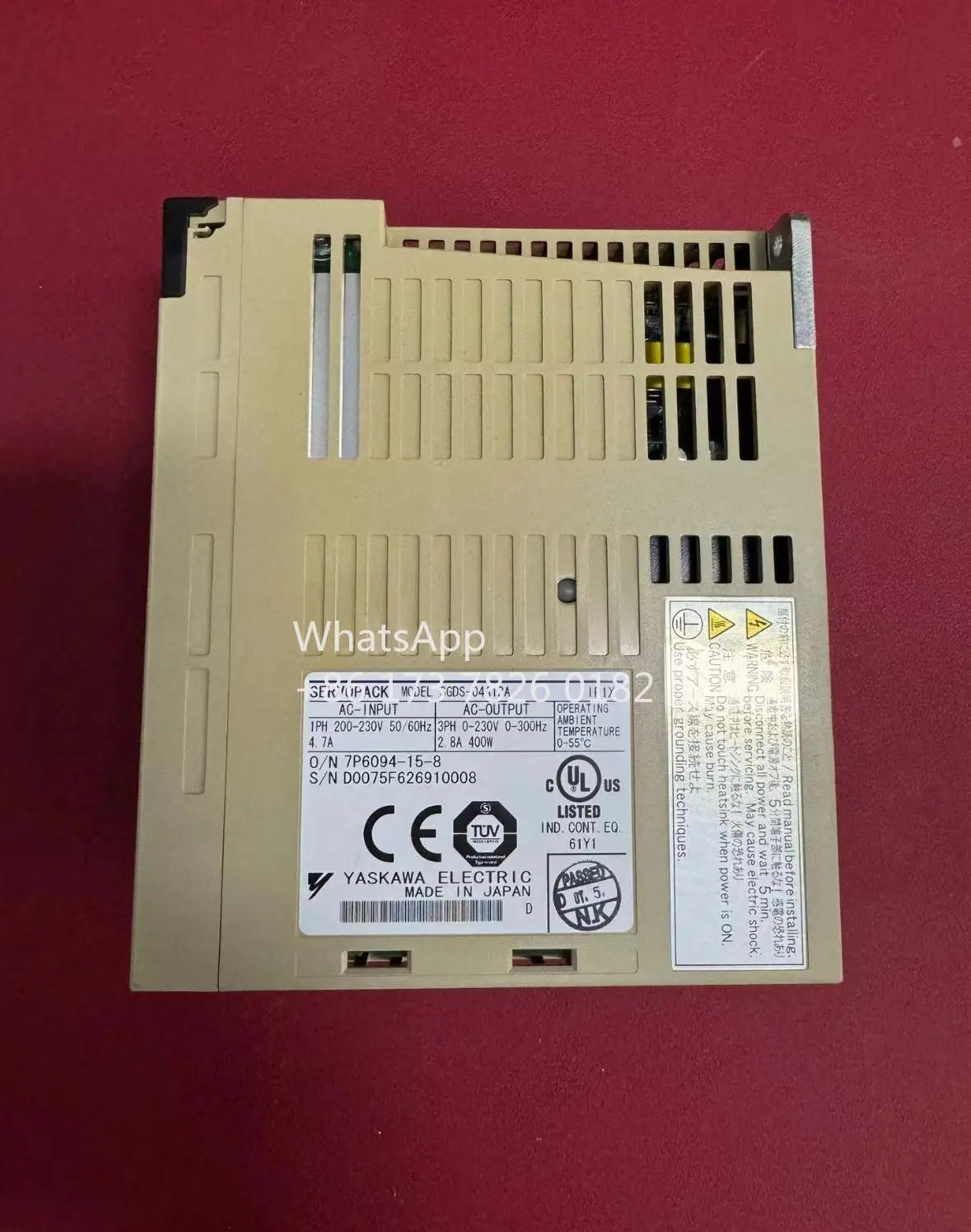 SGDS-04A12A 리퍼 서보 드라이브 400W 기능 OK