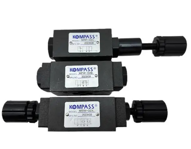 스택형 스로틀 KOMPASS 밸브 MSW-02-X MSW-02-Y MSA-02-X MSA-02-Y MSB-02-X MSB-02-Y MSW-03-X MSW-03-Y MSA-03-X