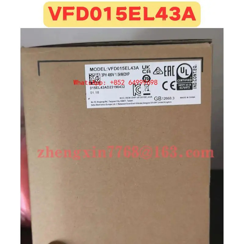 오리지널 주파수 변환기 VFD015EL43A 신
