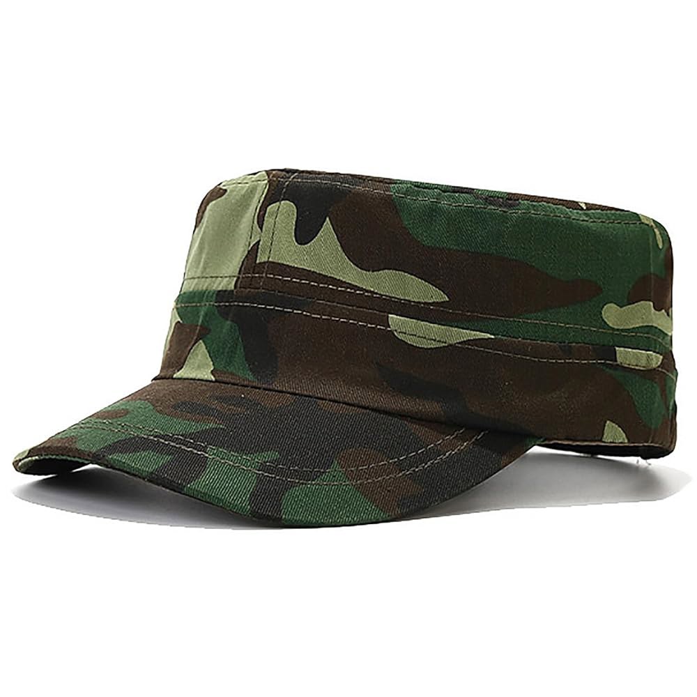 말라슬엑스 유니 사관생도 아미 캡 조절식 통기성 군용 모자 UPF 50 햇빛 보호 실외기 Army Green - 상품 이미지