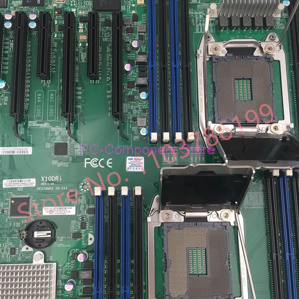 SuperMicro 산업패키지 서버 마더보드 C612 LGA2011 E5-2600 V3 V4 DDR4 X10DRi 신