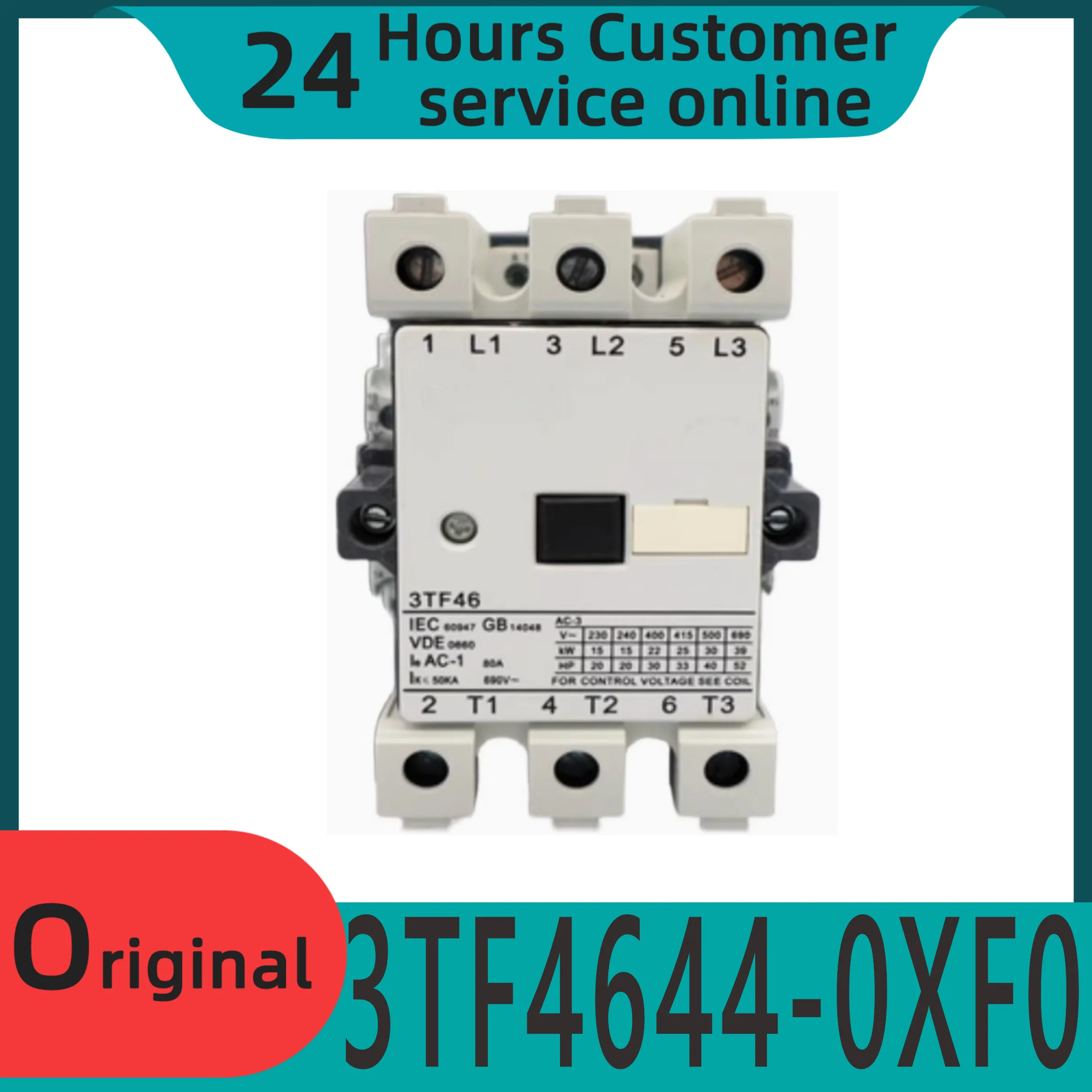 원본 3TF4644-0XF0 AC 접촉기 3TF46 44-0XF0 110V