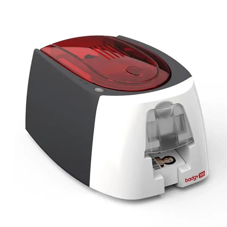 Evolis Badgy200 카드 프린터 에지 투 인쇄 단면 또는 양면 솔루션