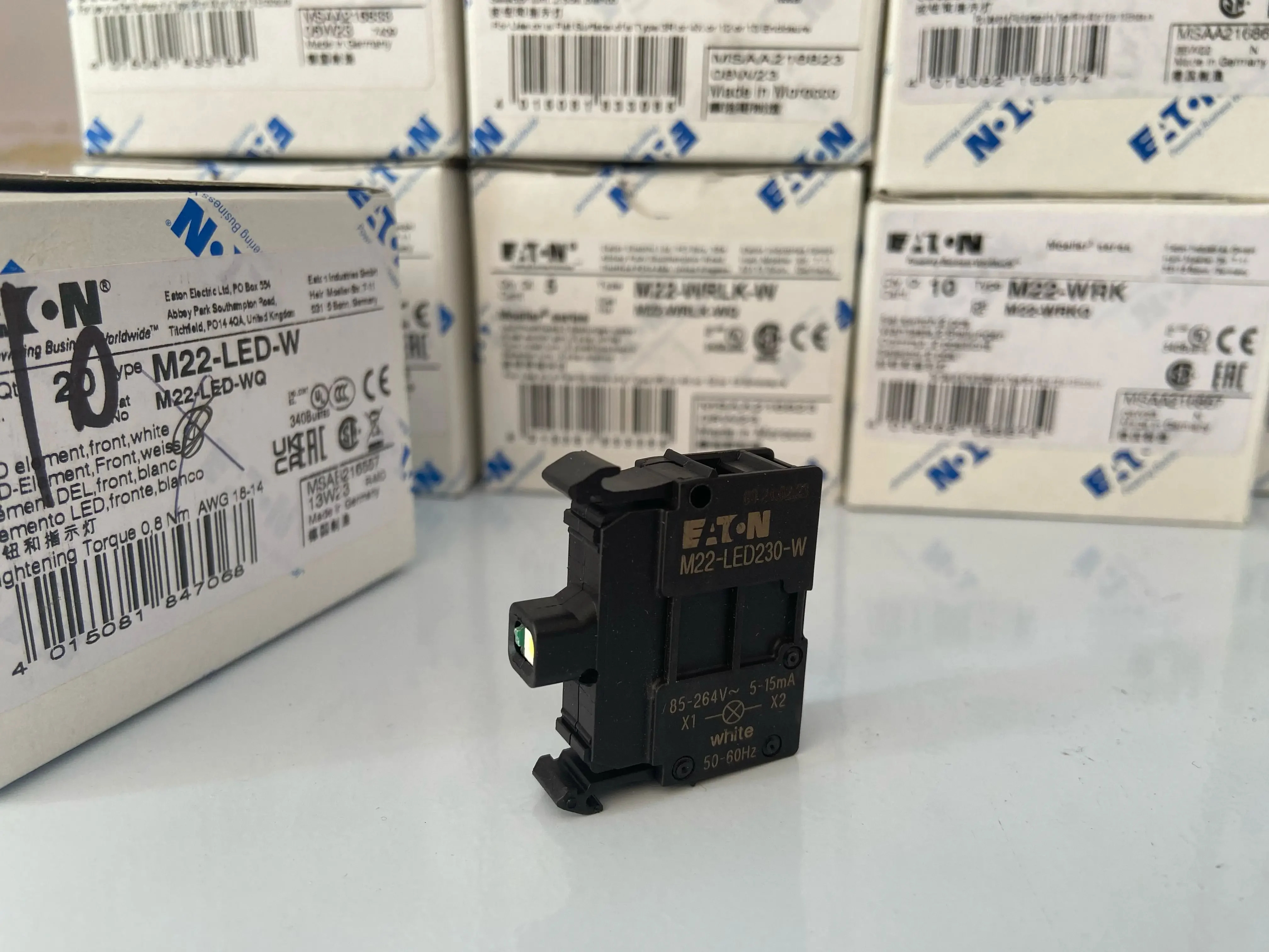 라이트 베이스 접점 M22-LED/LED230-W-R-B-G