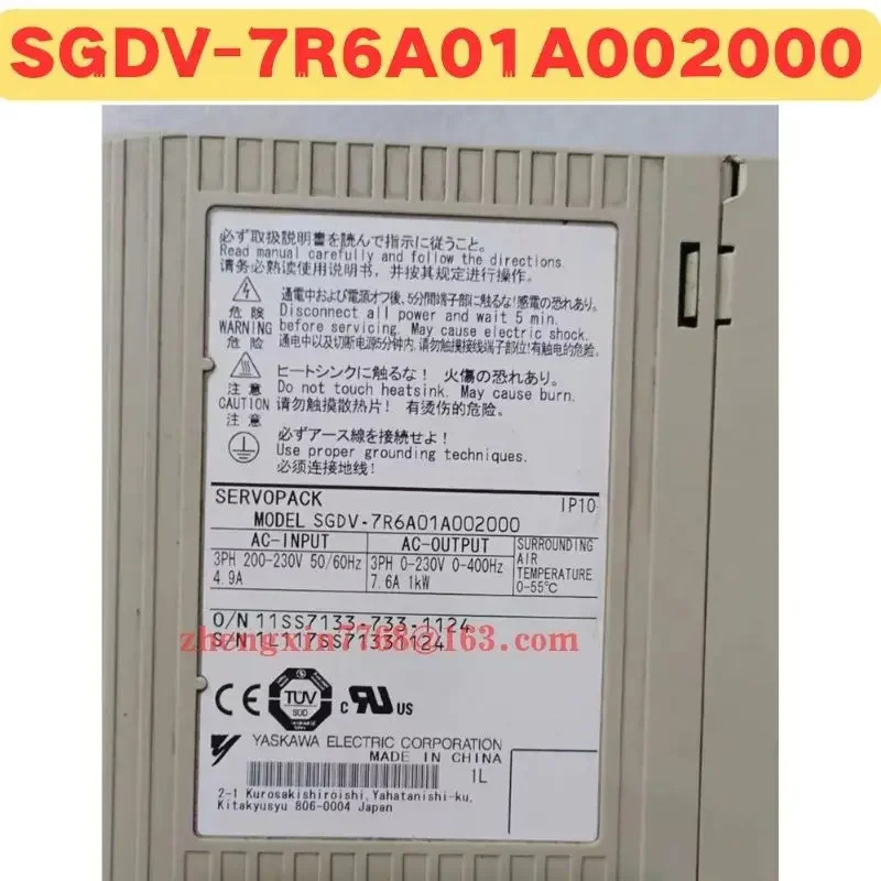 리퍼 서보 드라이브 SGDV-7R6A01A002000 정상 기능 완료 SGDV 7R6A01A002000