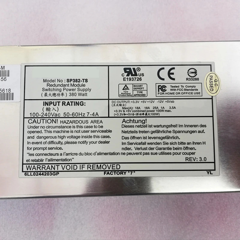에이블컴오리지널 PSU 전원공급장치 SP382-TS PWS-0050-M PWS-0044-M SP302-TS 380W 300W