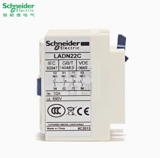SCHNEIDER 접촉기 보조 접점 LADN22C 접촉 모듈개방형 2개 형 전면 설치 LADN22