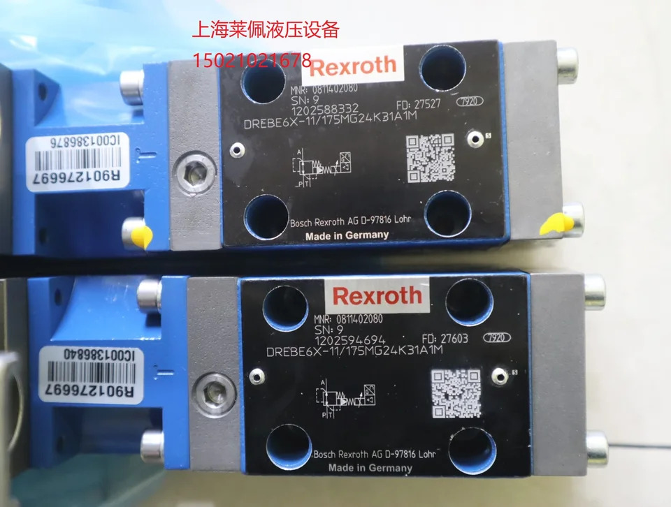 Rexroth REXROTH 비례 밸브 포장 R901084277 DREBE6X-1X/75MG24K31F1M