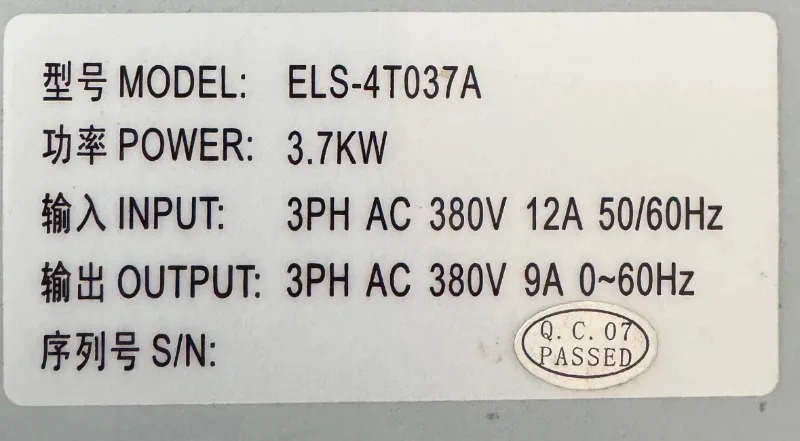 HE12 에스컬레이터 인버터 ELS-4T037A 3.7KW 엘리베이터 액세서리