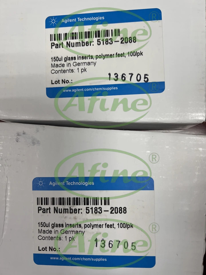 AFINE Agilent 바이알 인서트 폴리머 발 유리 크기 4.8x28mm 5183-2088 150 마이크로리터