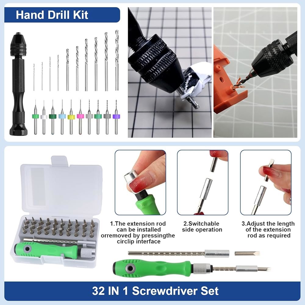 304PCS 3D Printing Accessory Tools with Nozzle for Electric Modeler Tools,Multi-spec Grinder Cleanin - 상세 이미지 3