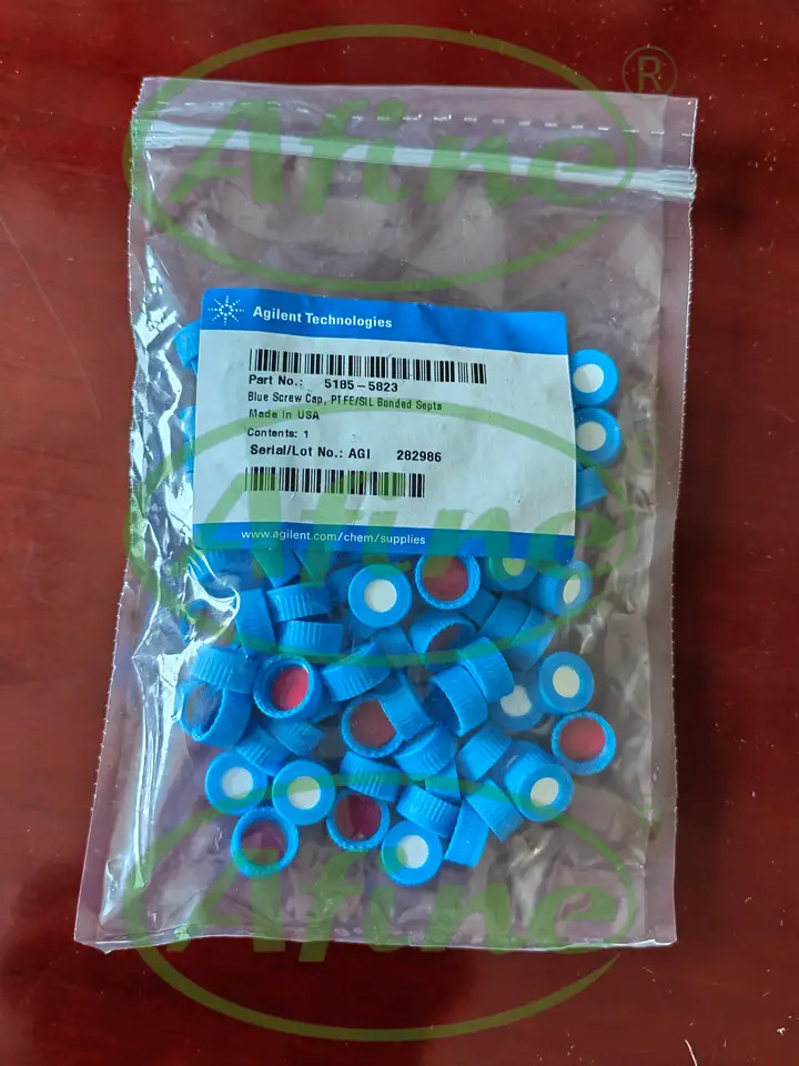 AFINE Agilent 5185-5823 블루 스크류 캡 결합 PTFE/실리콘 셉타 100/pk