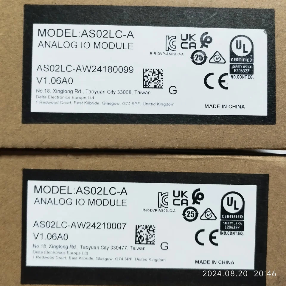 AS02LC-A 오리지널 델타 AS 시리즈 PLC 확장 모듈 신