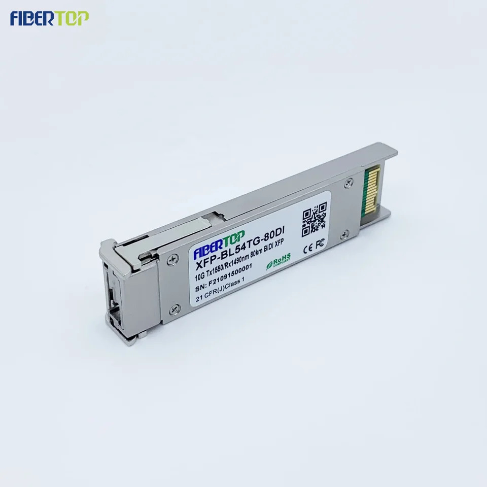 FIBERTOP 광섬유 송수신기 10G XFP bidi 1550 Tx 1490nm Rx 80km