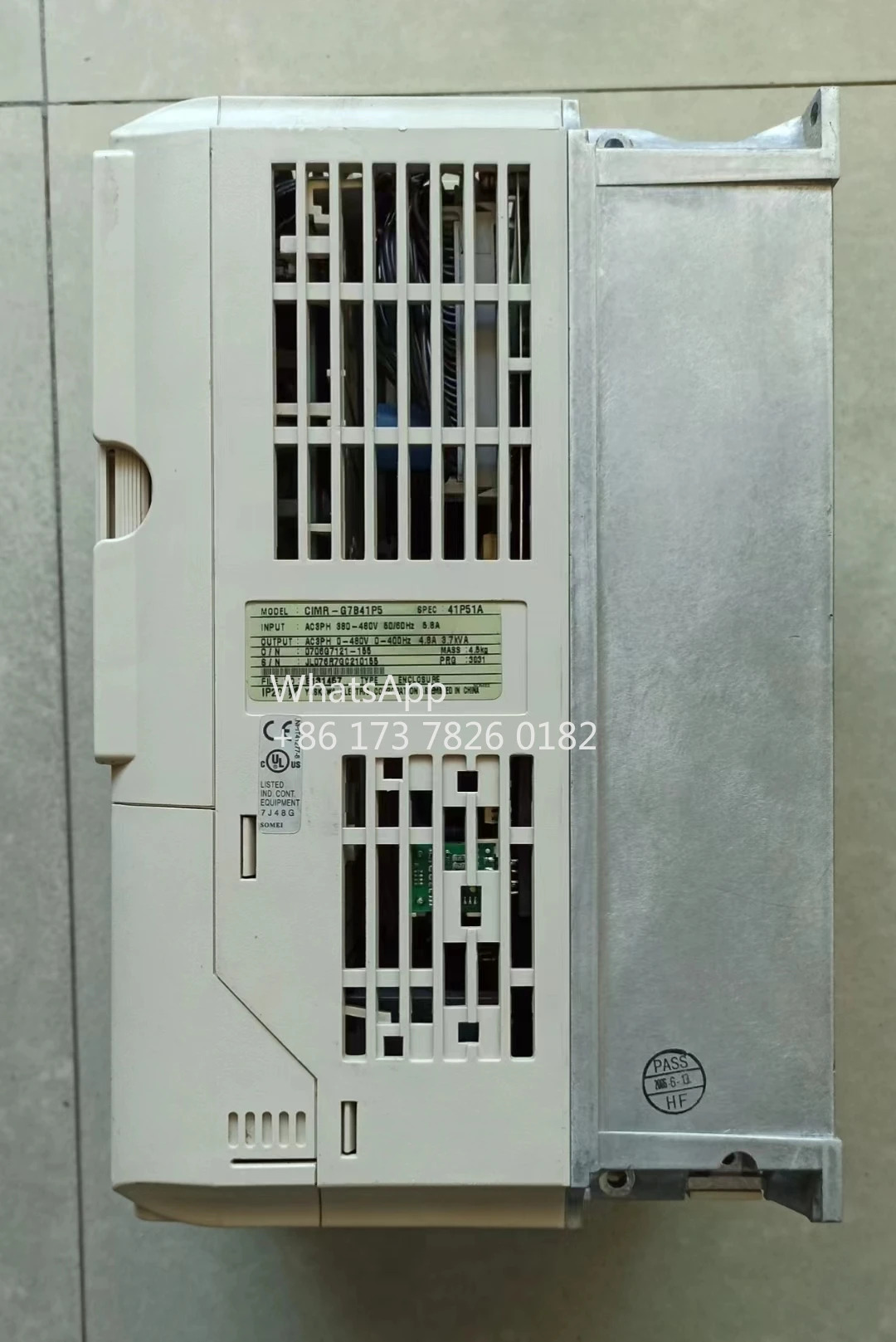 CIMR-G7B41P5 리퍼 G7 시리즈 인버터 400V 1.5kW 기능 OK