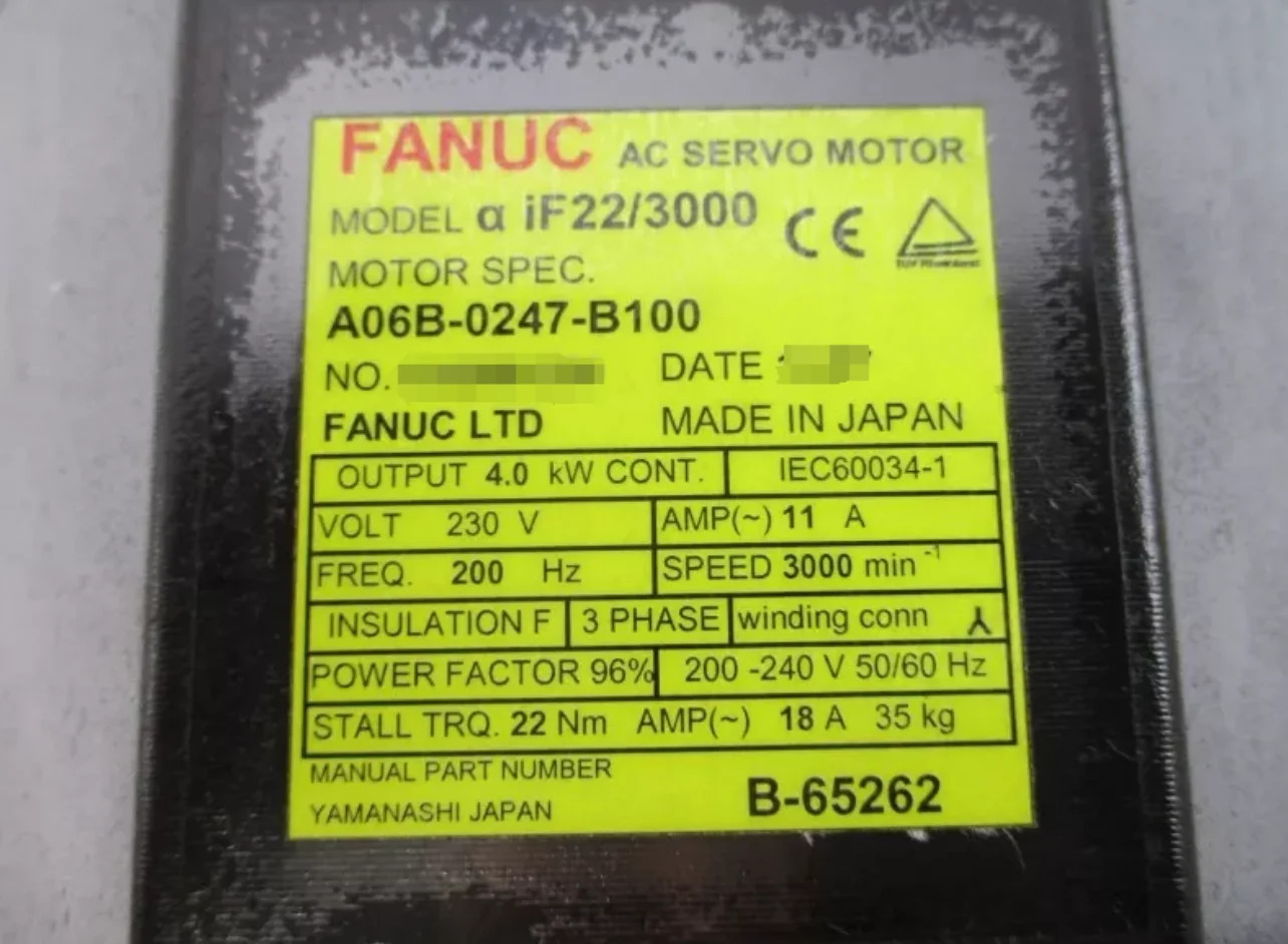 A06B-0247-B100 Fanuc 서보모터 리퍼 완료 Ok A06B 0247 B100