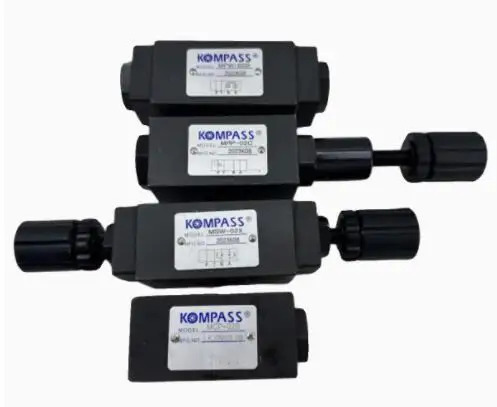 KOMPASS 스택형 단방향 밸브 MCP-02B MCA-02B MCP-02A MCA-02A MCP/MCA-03B MCP/MCA-03A MRO-02A/02B/02H MRP-02C
