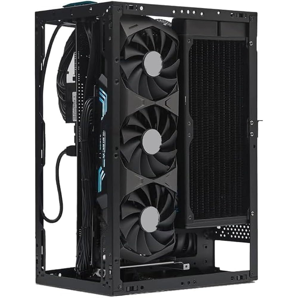 SSUPD Meshroom S V2 Mini-ITX 게이밍 B) 변형 (블랙 케이블, 케이스(SFF), USB 라이저 노 MB/RX9070/5090/280mm 메시 ATX 타입-C - 상세 이미지 2