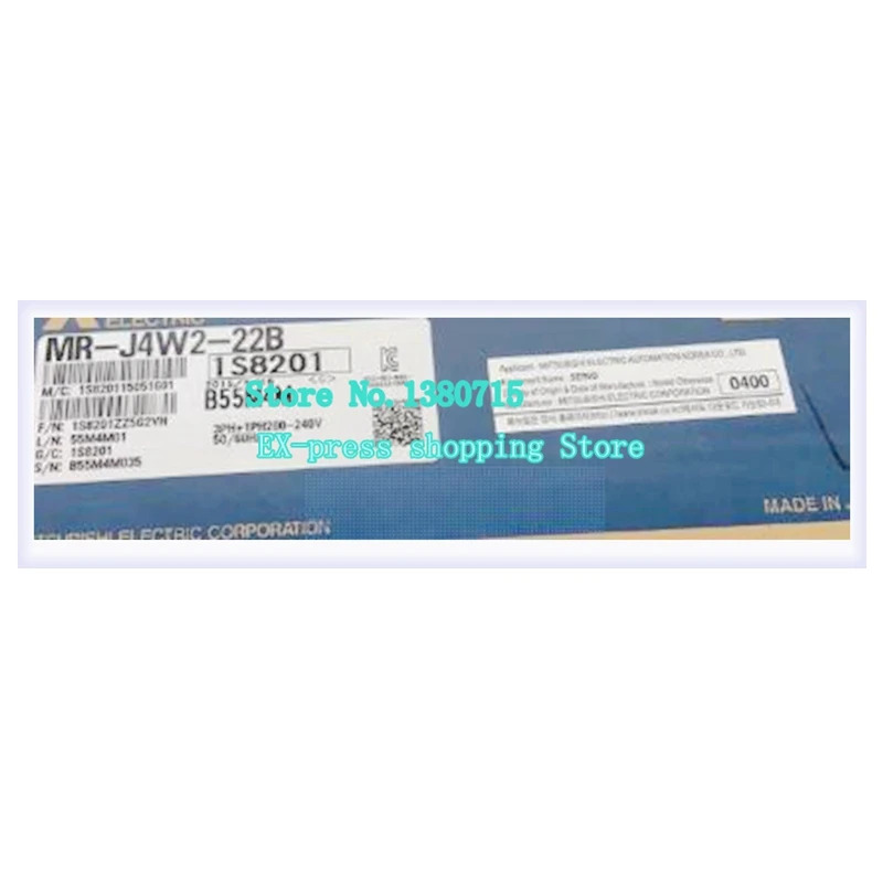 오리지널 MR-J4W2-22B 220V 200W 2축 AC 서보 드라이브