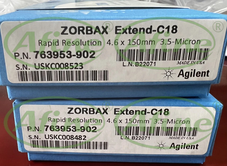 AFINE Agilent 763953-902 ZORBAX RR Extend-C18 컬럼 4.6x150mm 3.5 m