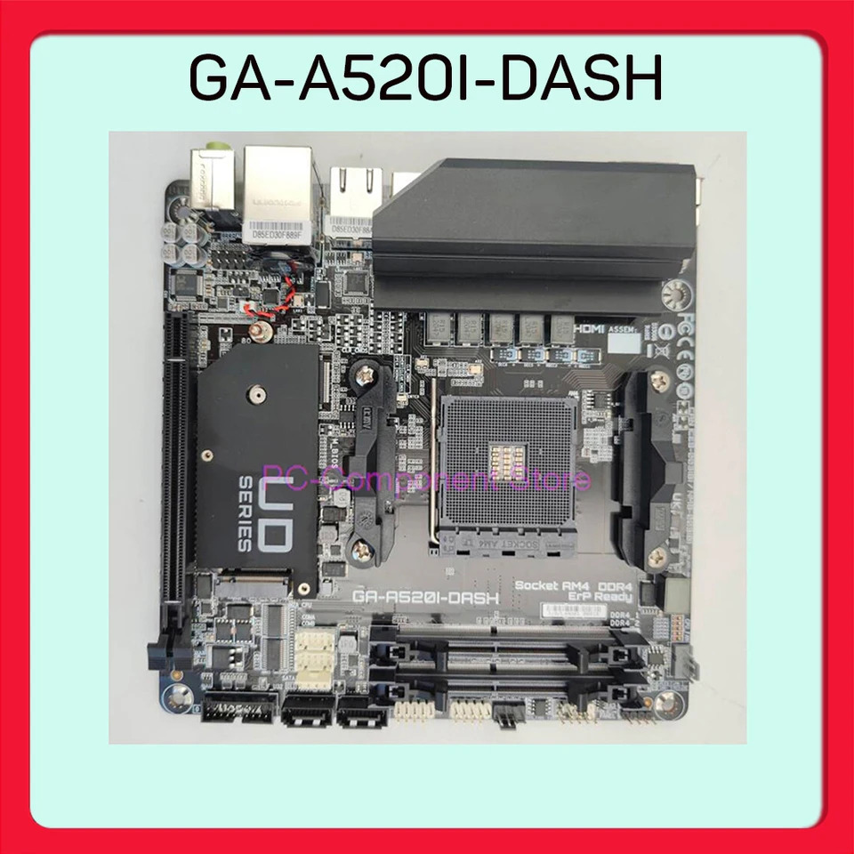 GIGA-BYTE A520I-DASH 데스크탑 마더보드 DDR4 MINI-ITX 지지대 4000 G GA-A520I-DASH