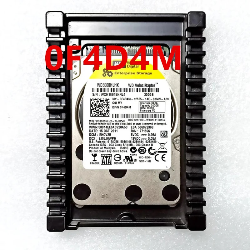 DELL 300GB SATA 2.5 10000RPM 32MB 하드 드라이브 F4D4M 0F4D4M WD3000HLHX거새