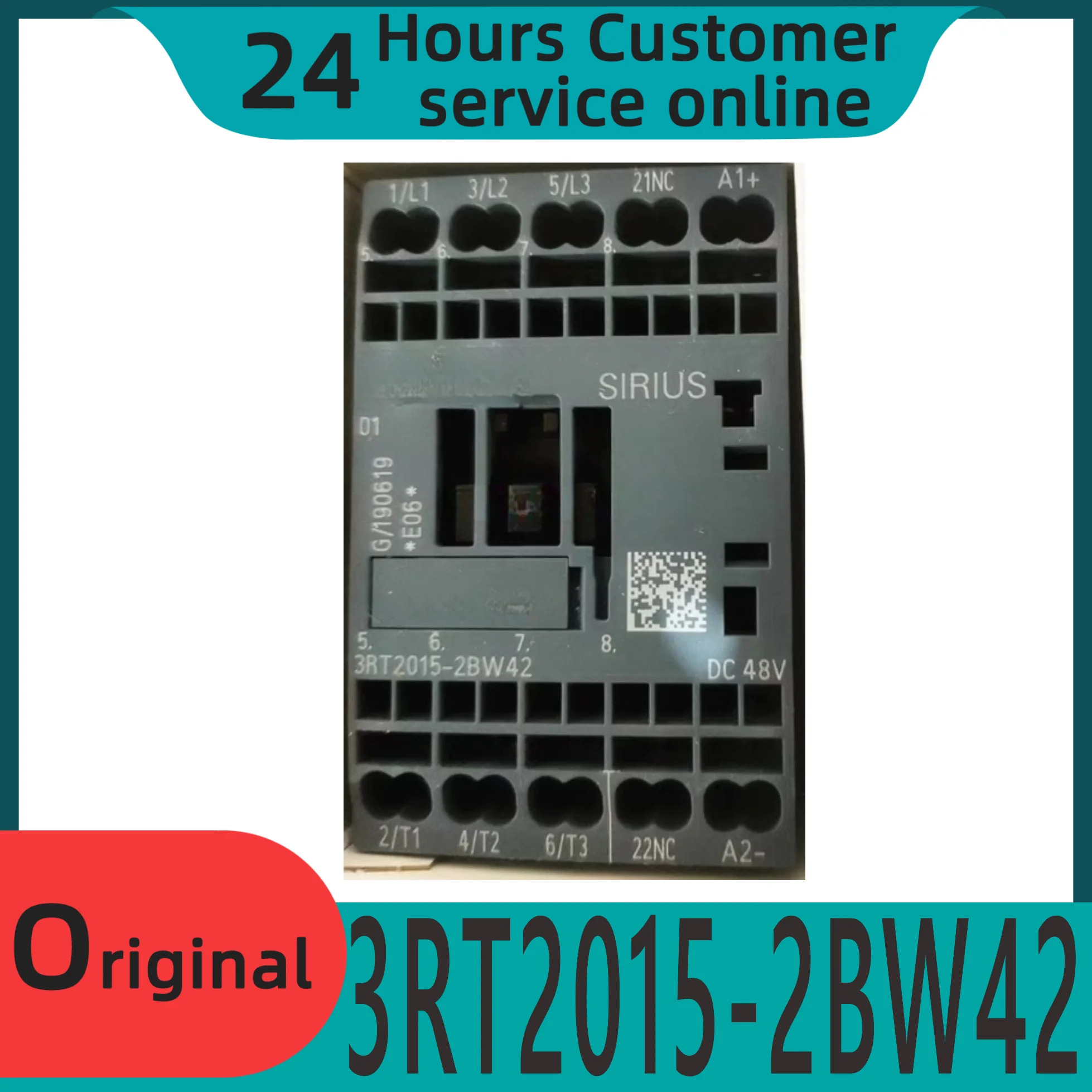 오리지널 DC 전원 접촉기 3RT-2BW42 48VDC
