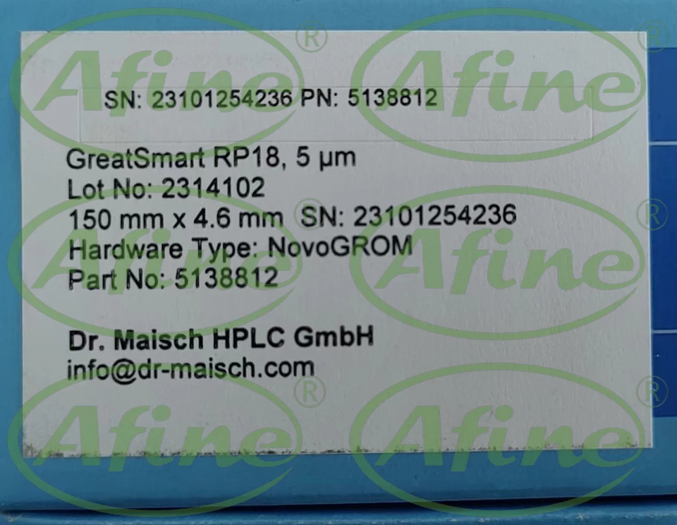 AFINE Dr.Maisch 5138812 GraceSmart RP18 컬럼 150x4.6mm 5u 120A