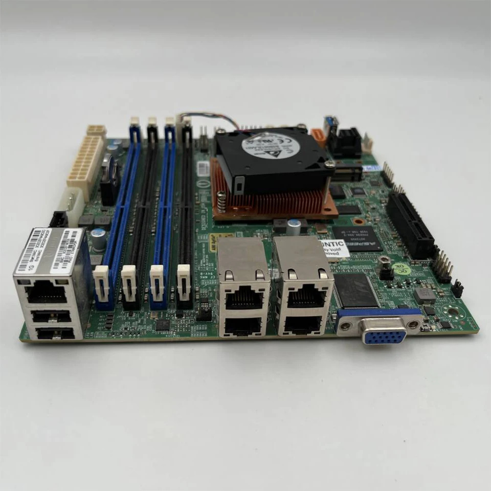 슈퍼마이크로 임베디드/IoT 마더보드단일 소켓 FCBGA1310 아톰 프로세서 C3558 쿼드 1GbE LAN A2SDI-4C-HLN4F