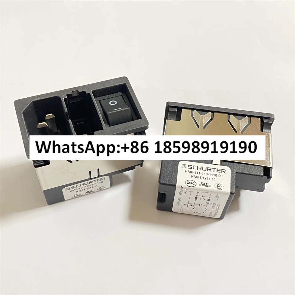 KMF1 1211 11 내장형 필터 소켓  정격 125V AC 1A 2극 스위치