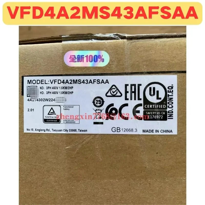 오리지널 주파수 변환기 VFD4A2MS43AFSAA