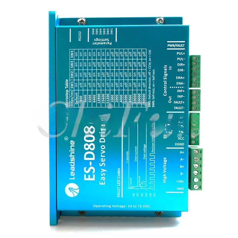 Freeshipping Leadshine Easy 서보 드라이브 ES-D808 HBS86 CNC DSP 루프 스테퍼 8A 20-80VDC