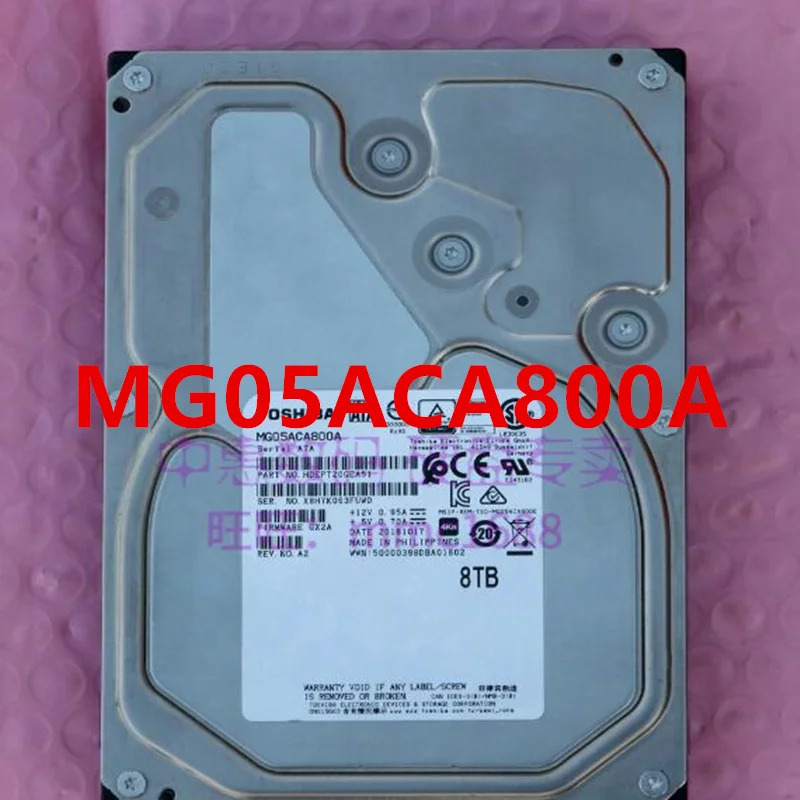 도시바호환오리지널 하드 데스크탑 HDD 8TB SATA 3.5 인치 7200RPM 128MB MG05ACA800A MA04ABA800EK
