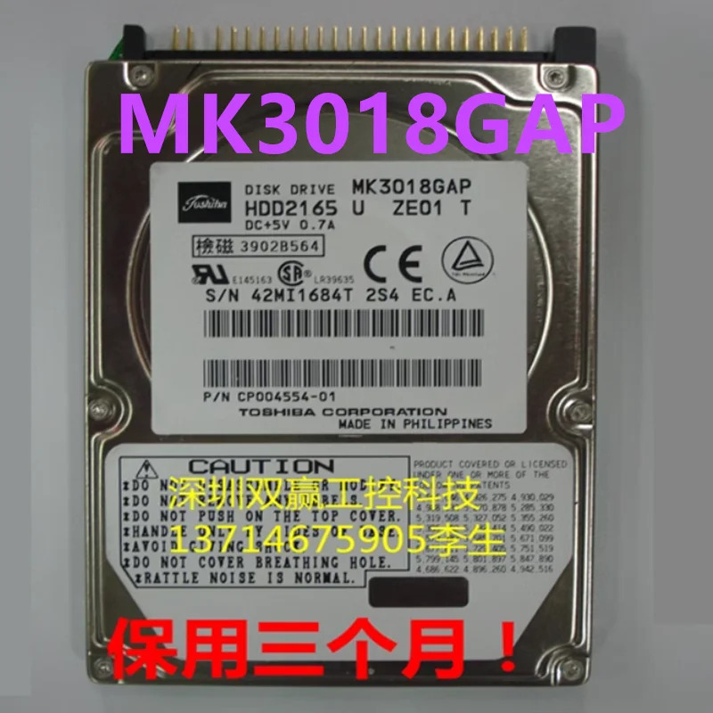 TOSHIBA 3.2GB 9GB 30GB IDE 2.5 5400RPM 노트북 하드 드라이브 MK3212MAT MK9014MAP MK3018GAP거새 원본