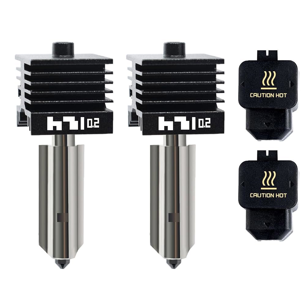 IdeaFormer-3D Bambu Lab용 0.2mm H2D H2S 허덴 프린터 압출기 노즐 부품용 콤보 미니 키트 스틸 Labs 빠른 3D 핫엔드 2개, 프린트 헤드 스왑 A1 - 상품 이미지