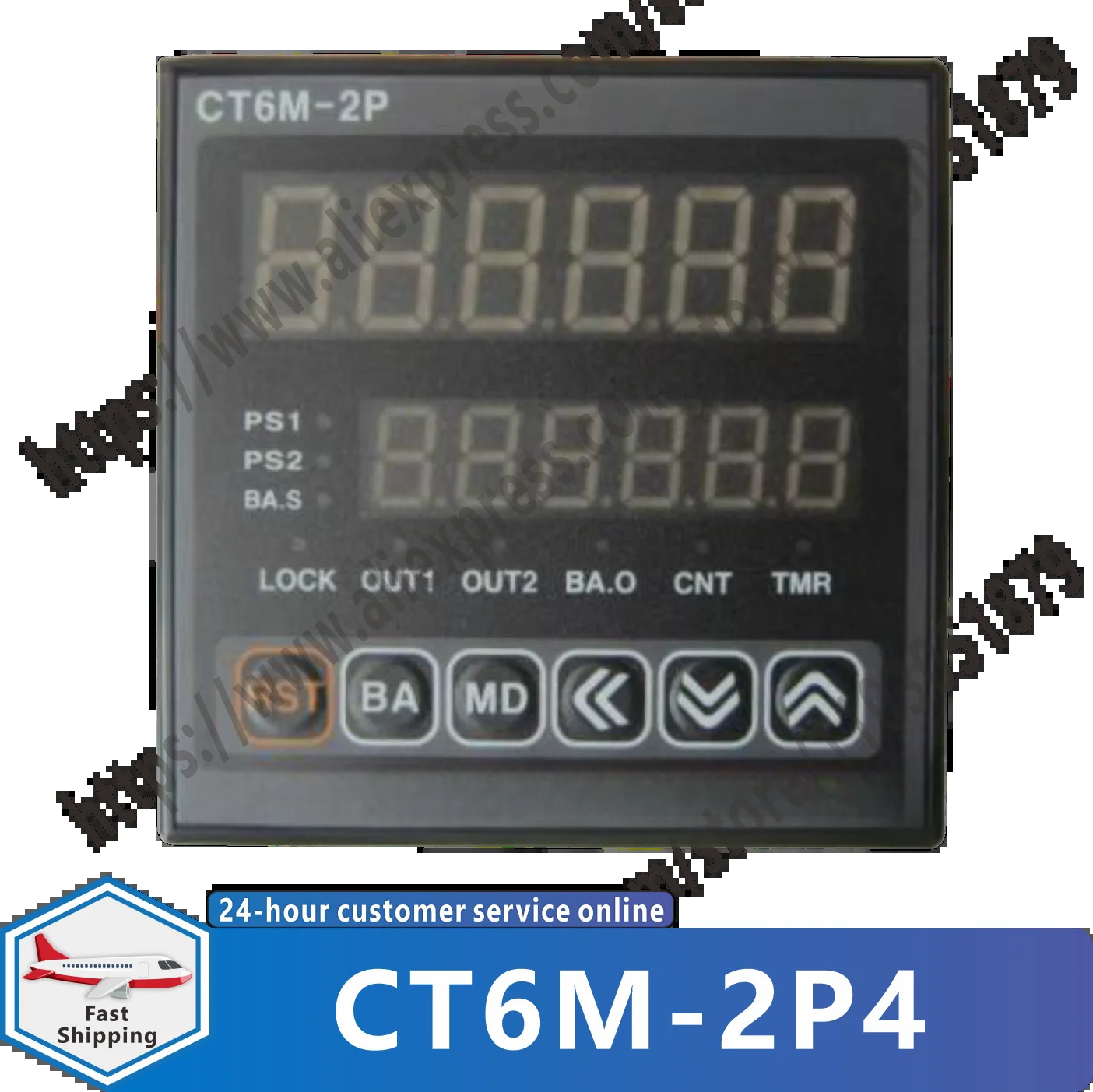 CT6M-2P4 100-240VAC CT6-2P 50-60Hz 타이머 카운터