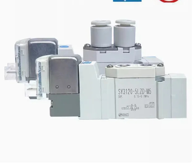 SMC 공압 솔레노이드 밸브 SY5120-5DZD-01 SY5220-5LZD-01 DC24V SY5120-4LZD-01 AC220V SY5120-6LZD-01 12V SY5120