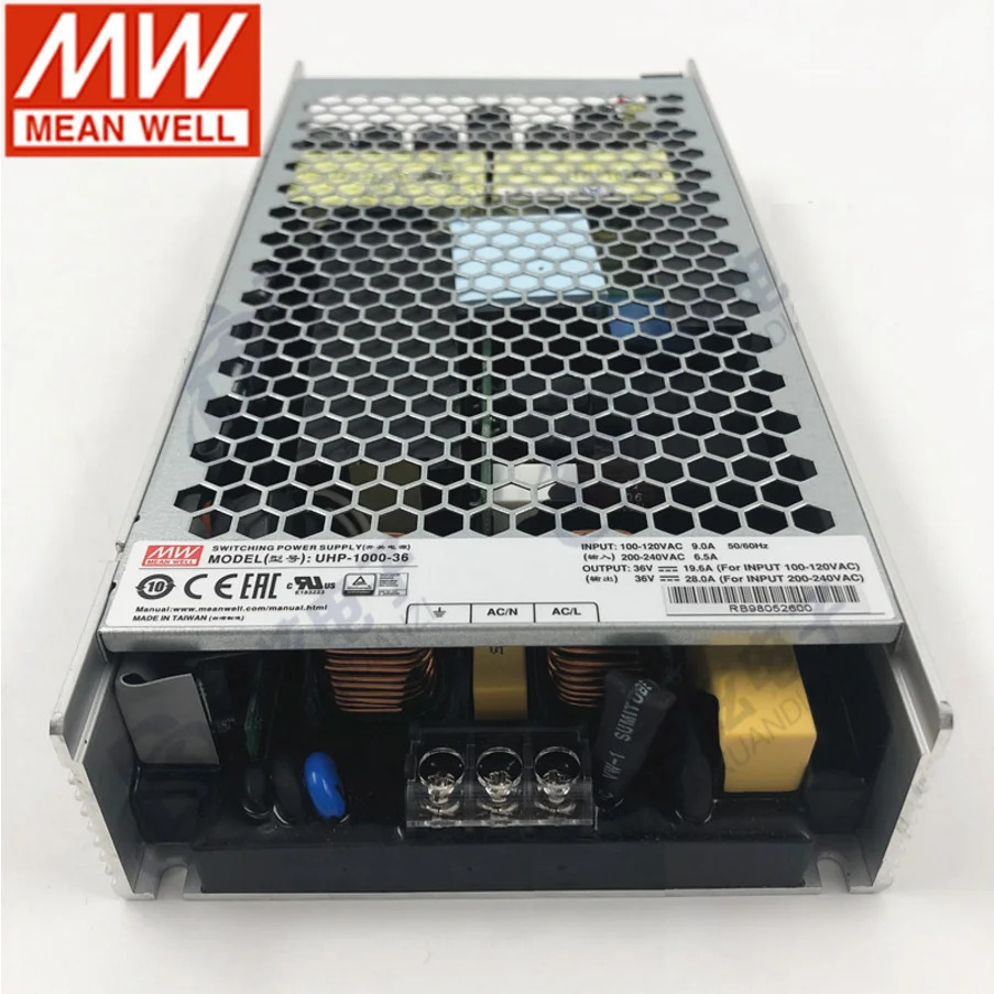 대만 Mingwei Uhp호환-1000 스위칭 전원공급장치 팬리스 PFC 초박형 12V 24V 36V 48V 1000W
