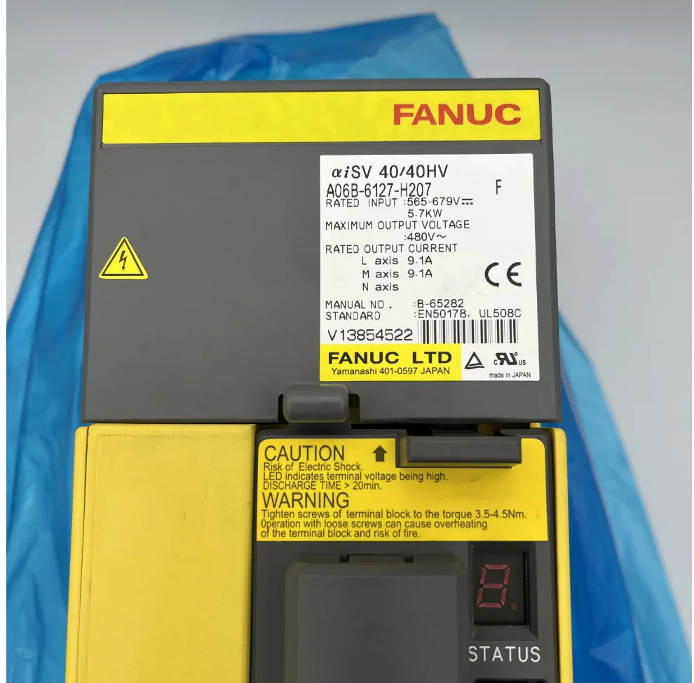 CNC 컨트롤러A06B-6127-H207 Fanuc 서보 증폭기는 Ok A06B 6127 H207을 리퍼했습니다.